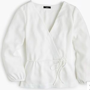 Drapey faux wrap top